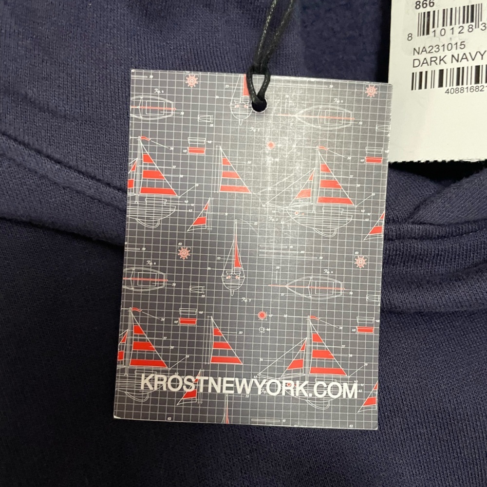 Krost Nautica Fair Winds Vented Large Navy Urban Outfitters Hoodie Nordstrom NWT - Picture 7 of 14